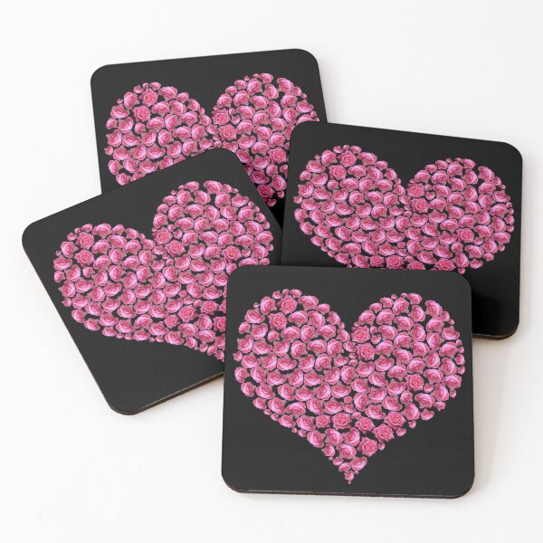 Item preview, Pink Rose Flower Heart - Roses Lovers Valentines Day Gift designed and sold by r-silver.