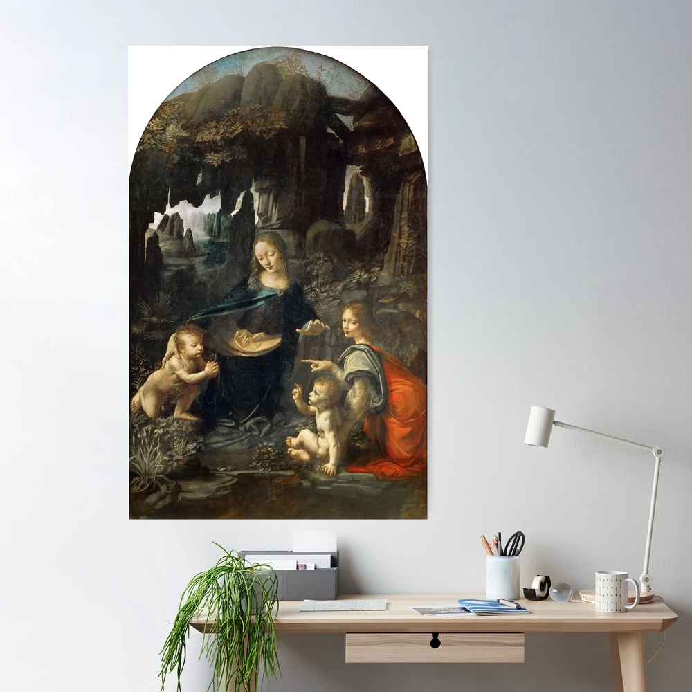 Leonardo | Vinci: by Poster da for of Great Sale Art Virgin The the Rocks\