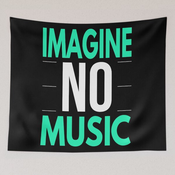 Item preview, Imagine no music designed and sold by vibeno1.