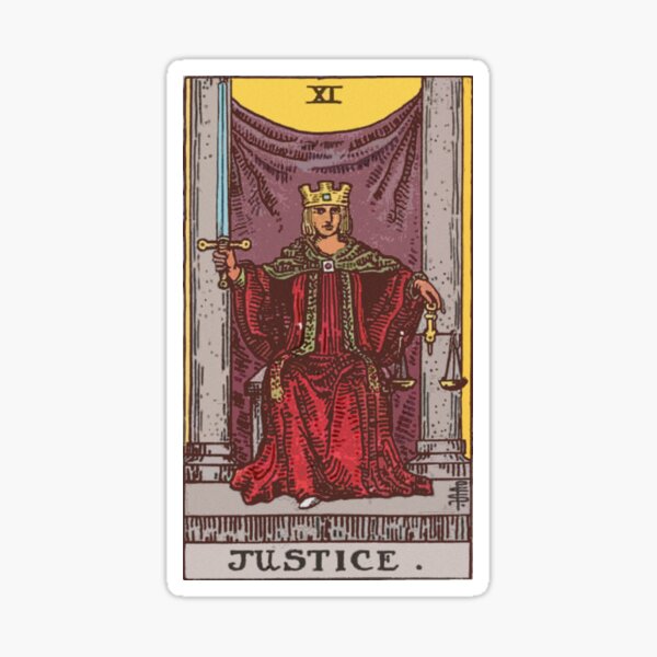 Tarot - Justice Sticker