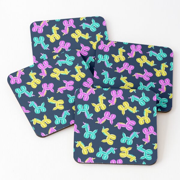 Item preview, Unicorn Balloon Animals - navy designed and sold by littlearrow.