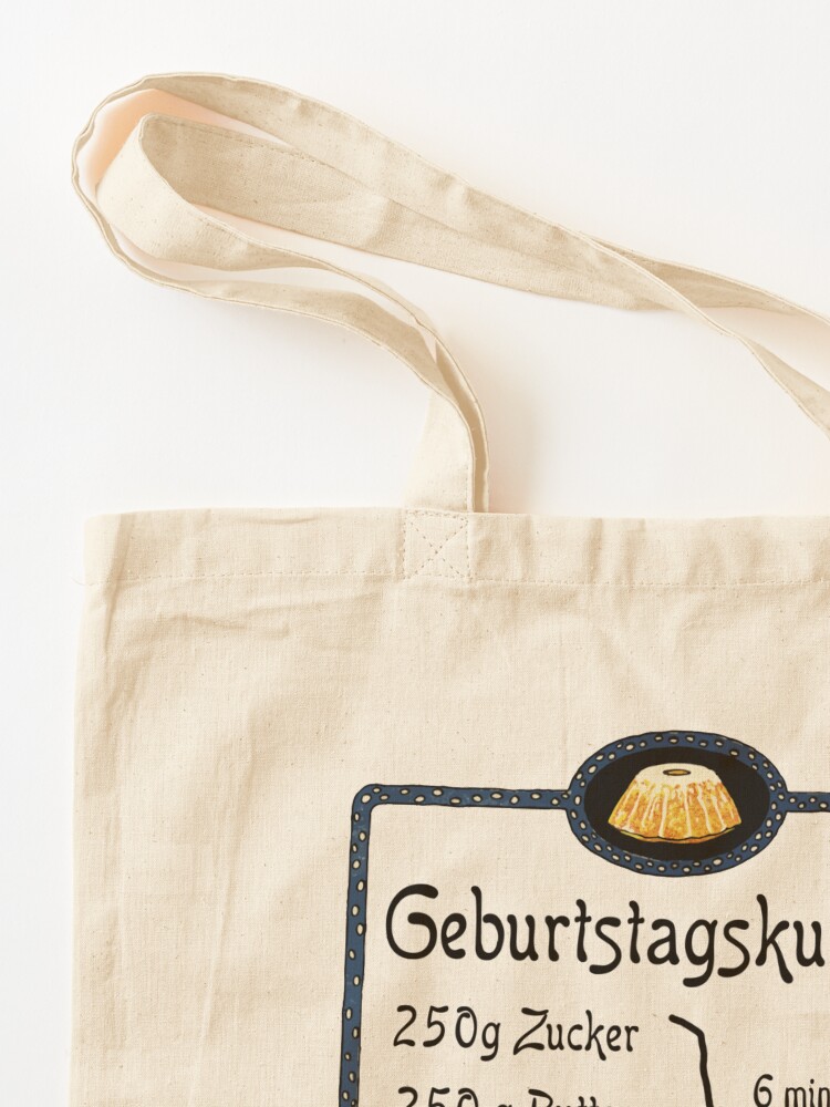 Alternate view of Proven sponge cake recipe, vintage gift for Valentine's Day, wedding, birthday. Tote Bag