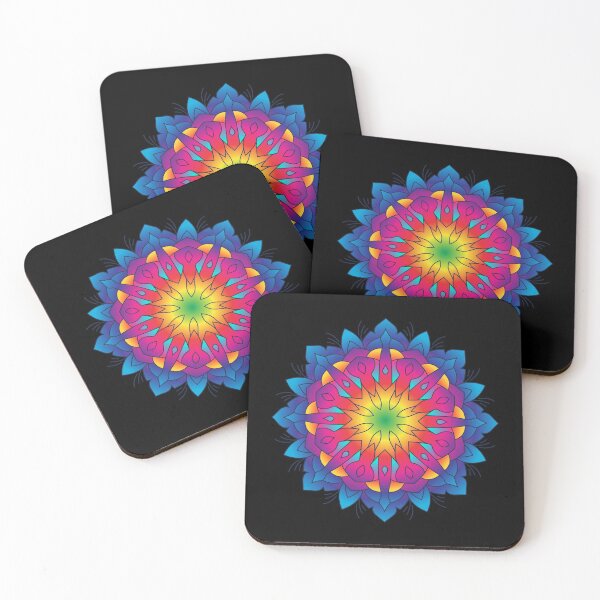 Item preview, Mandala flower fiery designed and sold by wolfgangrainer.