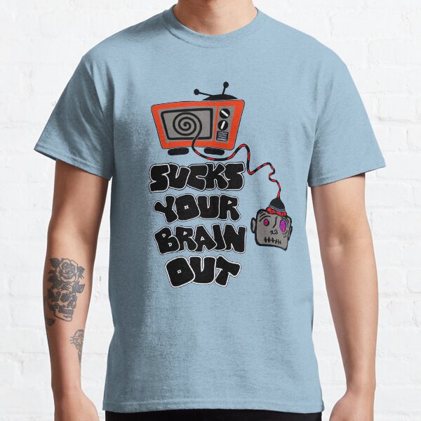 t.v. sucks your brain out mallowcolor Classic T-Shirt