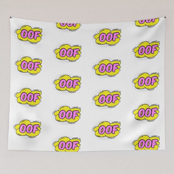 Item preview, Oof Comic Bubble Sticker designed and sold by blessedliez.