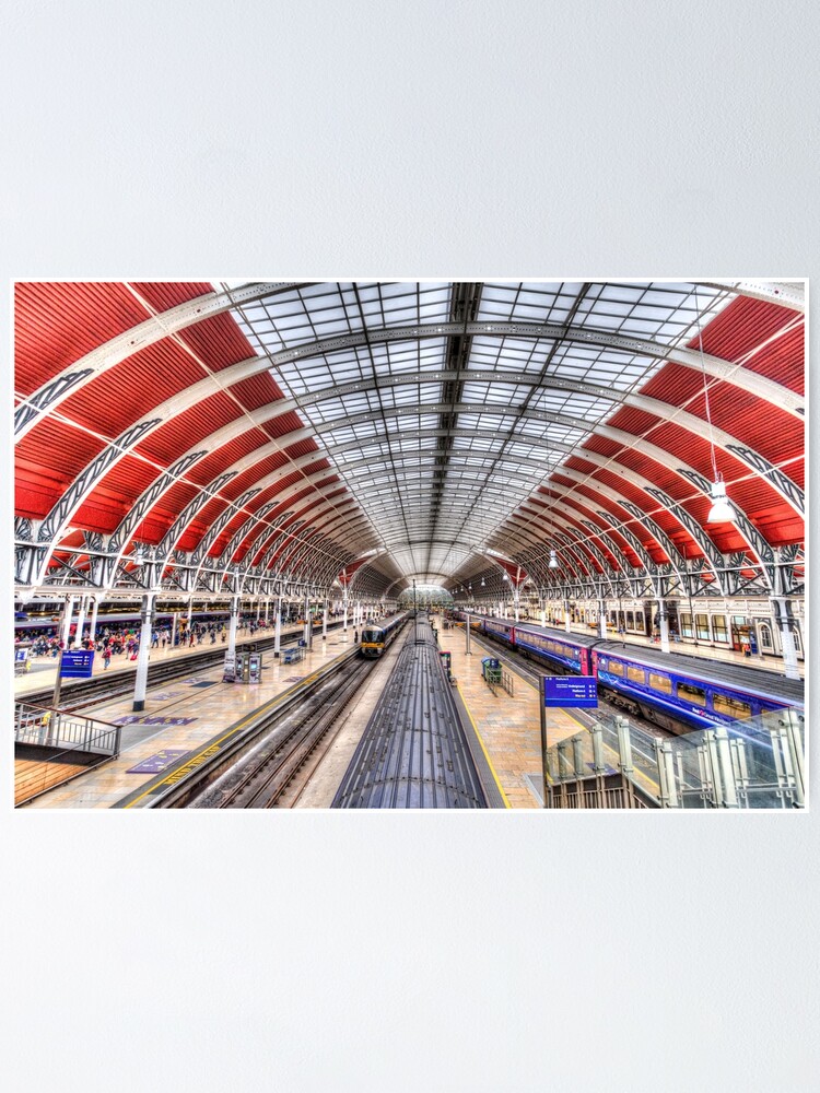 Alternate view of Paddington Railway Station London Poster