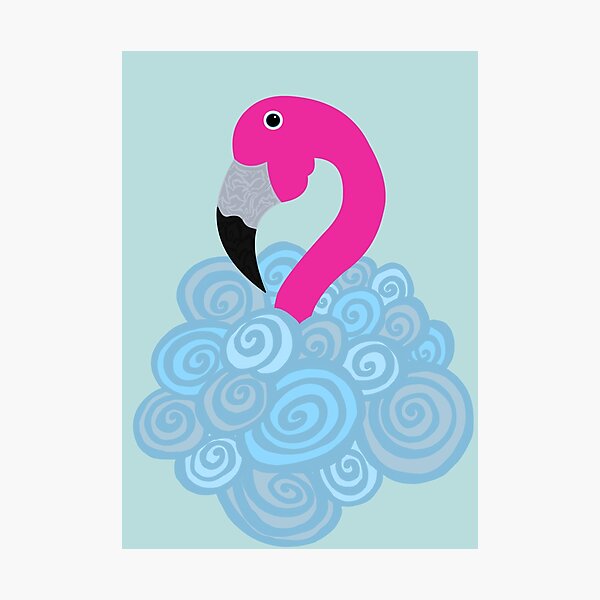 Aperçu de l'œuvre Le flamant rose du ciel créée et vendue par MM92.