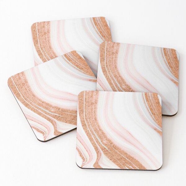 Item preview, Modern Rose Gold Marble  designed and sold by newburyboutique.