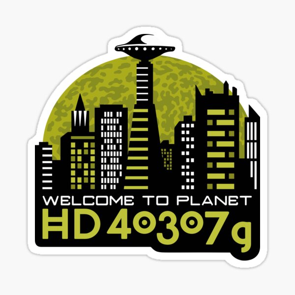 Welcome to mysterious exoplanet Sticker