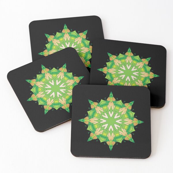 Item preview, Mandala green star designed and sold by wolfgangrainer.