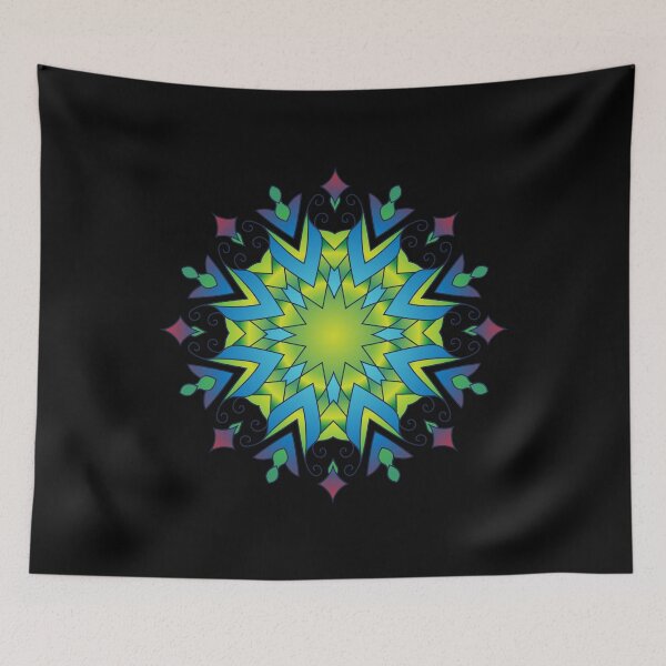 Item preview, Mandala symbol green designed and sold by wolfgangrainer.