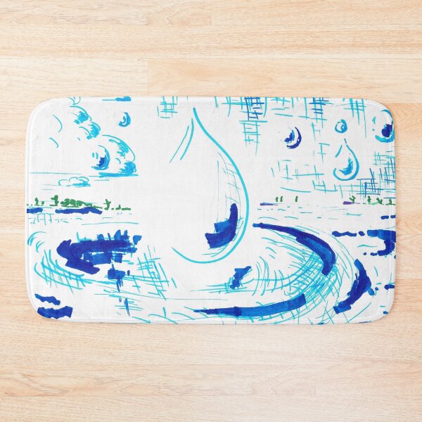 Item preview, Rain Drops Fall Into a Lake designed and sold by hajarsdeco.