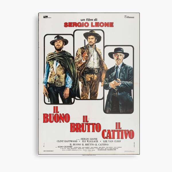 The Good, The Bad and The Ugly - Italian Movie Poster Metal Print