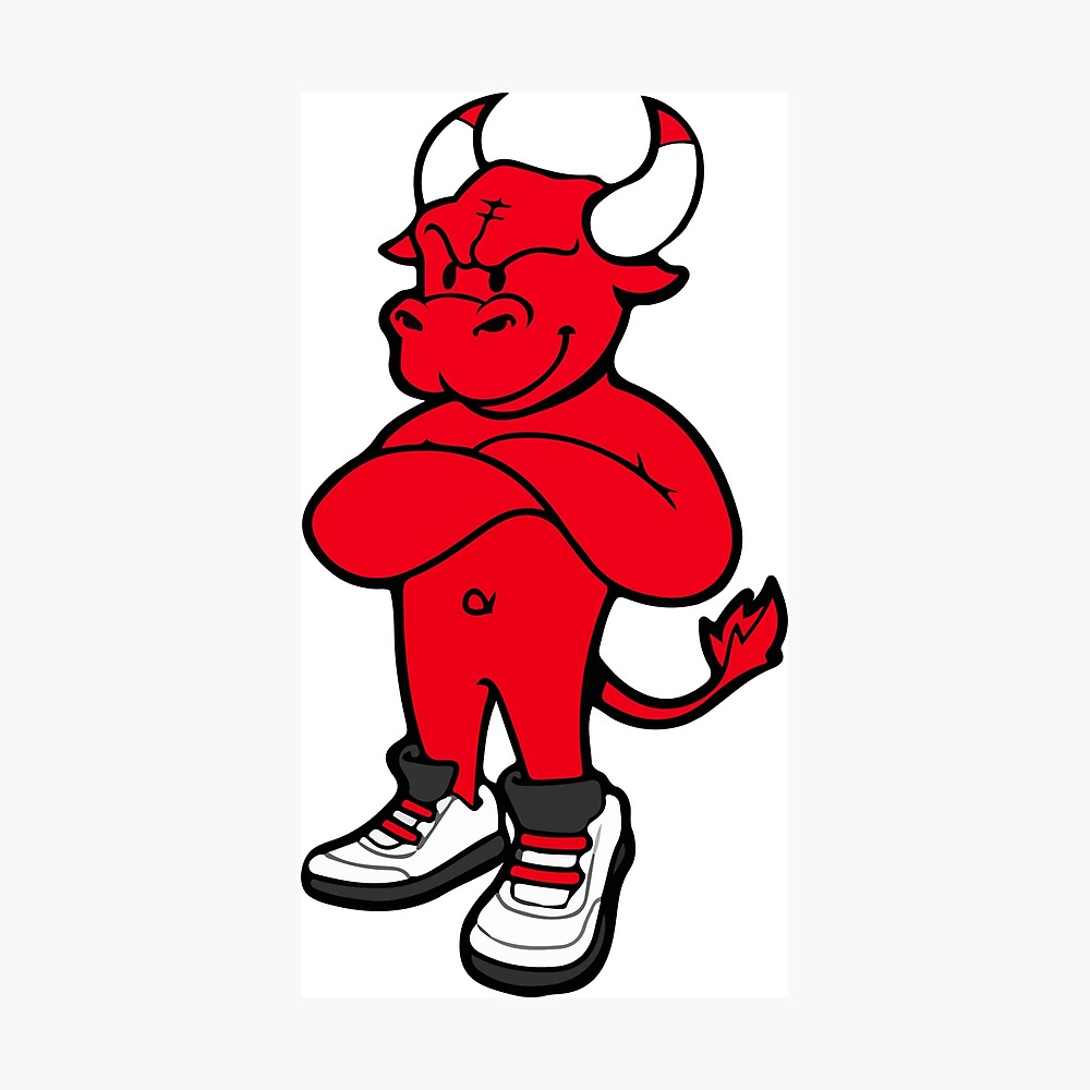 Chicago Bulls Nike Essential Mascot Benny the Bull Logo T-Shirt