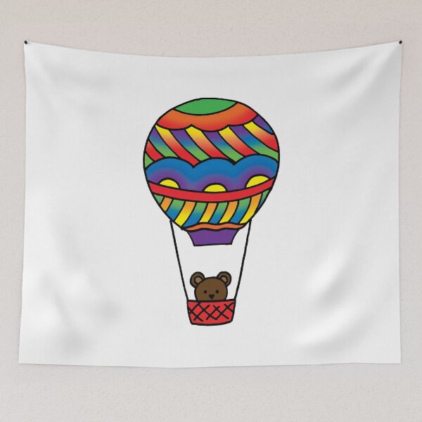 Item preview, Teddy in a Hot Air Balloon designed and sold by hartzelldesign.
