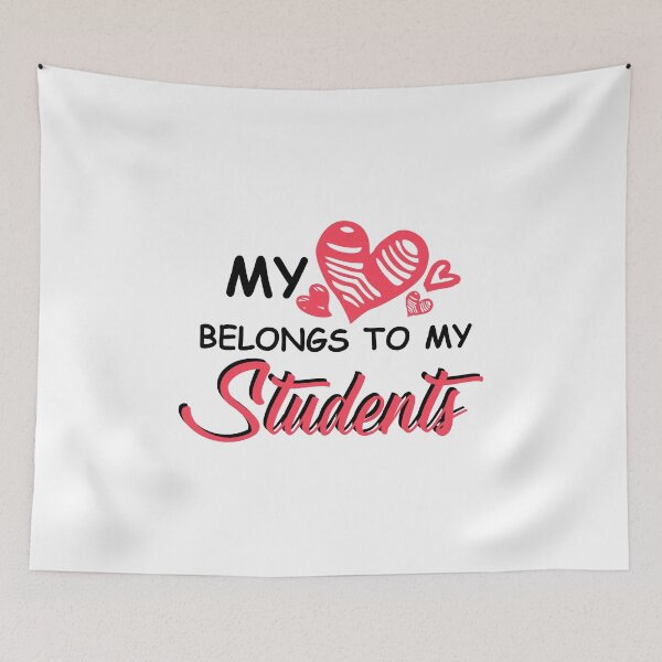 Item preview, My Heart belongs to my students Valentines Day for teachers designed and sold by hadleydesigns.