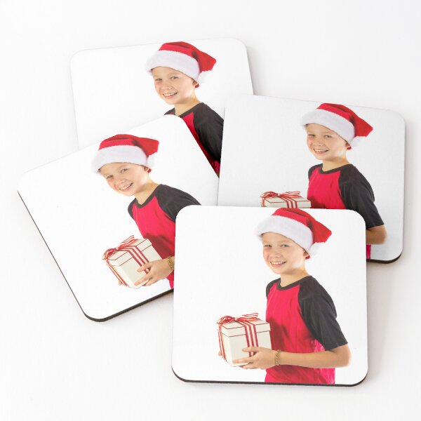 Item preview, Happy pre-teen boy with a christmas gift  designed and sold by Ben Gingell.