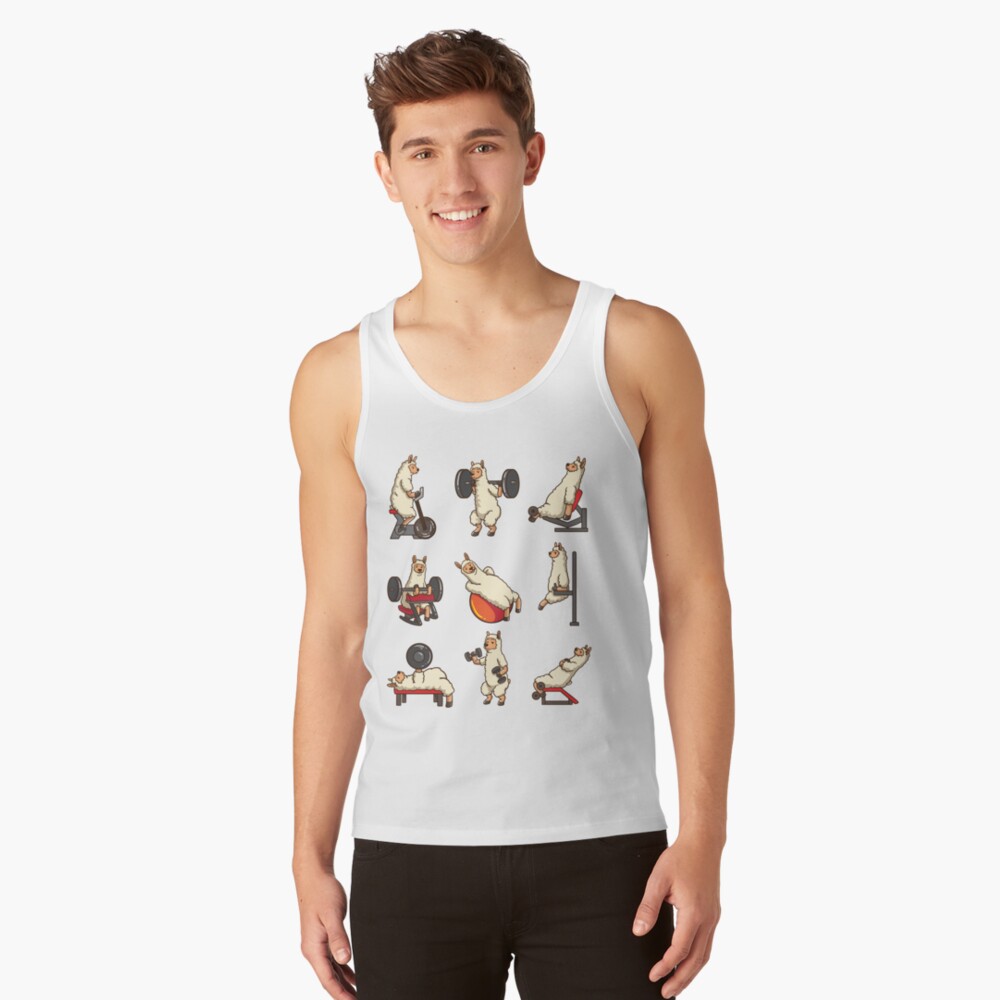 llama workout shirt