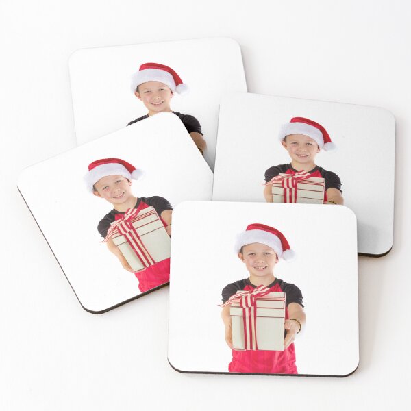 Item preview, Pre-teen boy with a christmas gift designed and sold by Ben Gingell.
