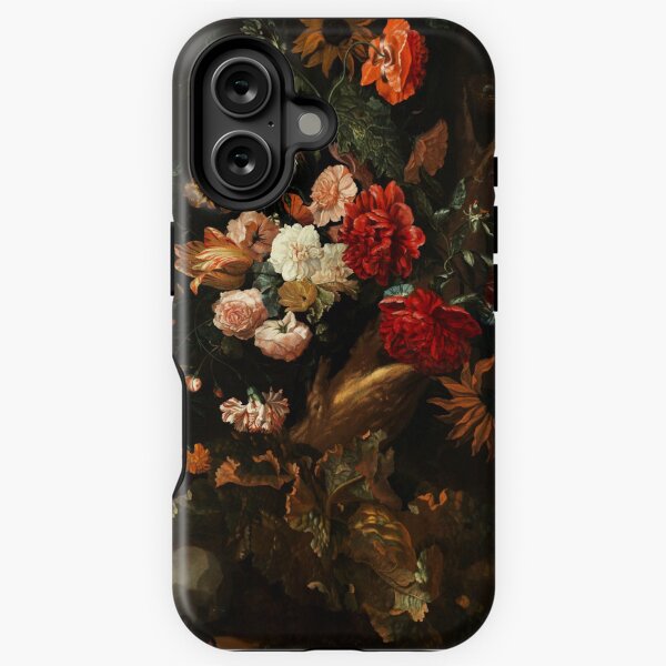 Vista previa del artículo con la obra «Ernest Stuven (barroco holandés de la Edad de Oro) "Bodegón floral con sapo y serpiente de vientre amarillo".», diseñado y vendido por Alexandra Dahl.