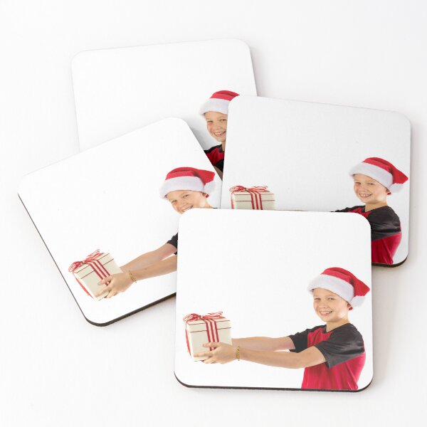 Item preview, Pre-teen boy with a christmas gift designed and sold by Ben Gingell.