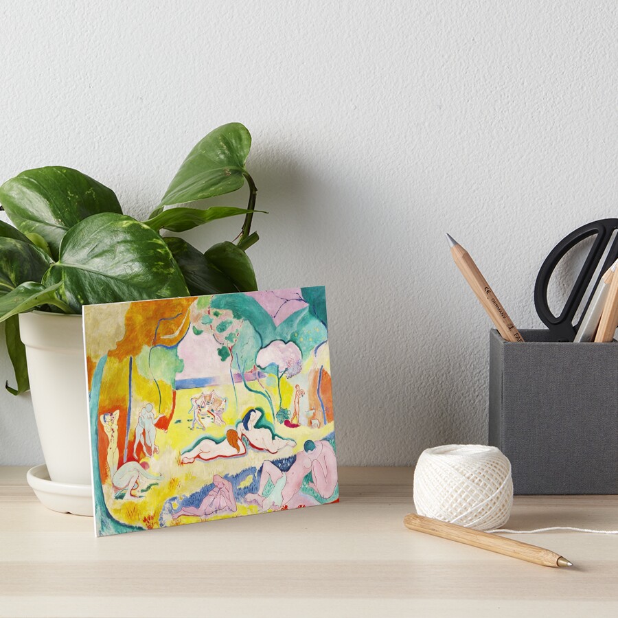 Matisse - Le bonheur de vivre (The Joy of Life) Art Board Print