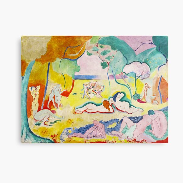 Matisse - Le bonheur de vivre (La joie de vivre) Impression métallique