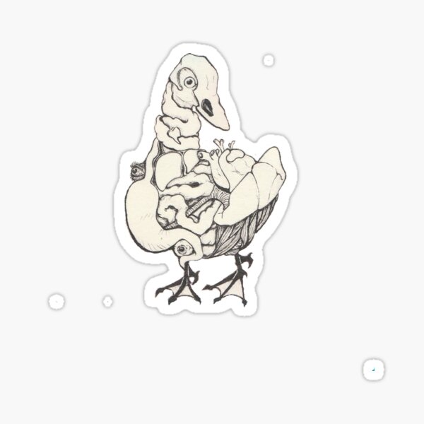 Brian The Organ Duck Sticker