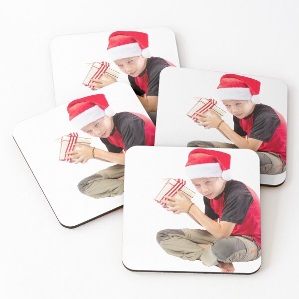 Item preview, Pre-teen boy with a christmas gift designed and sold by Ben Gingell.