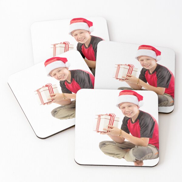 Item preview, Pre-teen boy with a christmas gift designed and sold by Ben Gingell.