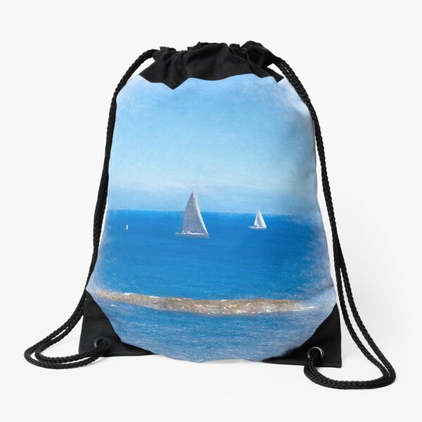 I Saw Three Ships Drawstring Bag