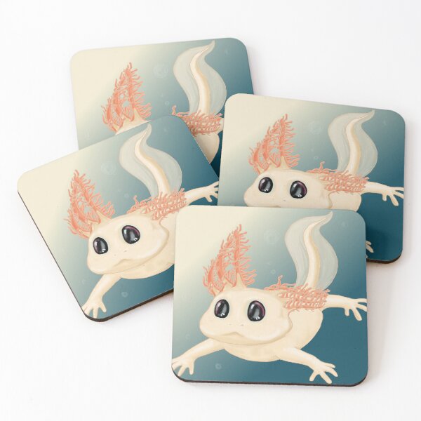 Item preview, Mr Axolotl with background designed and sold by thefiresensei.