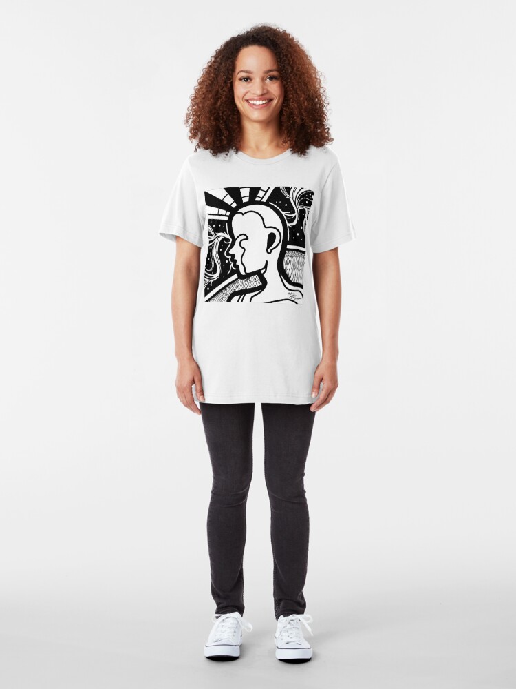 Alternate view of Abstract Mentality 2 Slim Fit T-Shirt