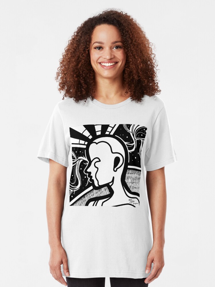 Alternate view of Abstract Mentality 2 Slim Fit T-Shirt