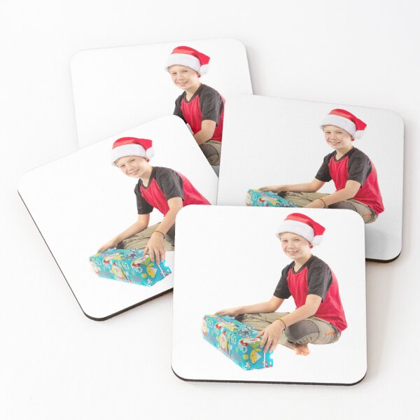 Item preview, Pre-teen boy with a christmas gift designed and sold by Ben Gingell.