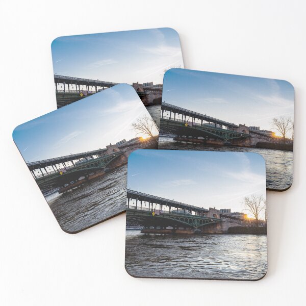 Item preview, Sunrise over Bir-Hakeim bridge in winter - Paris designed and sold by Ulysse Pixel.