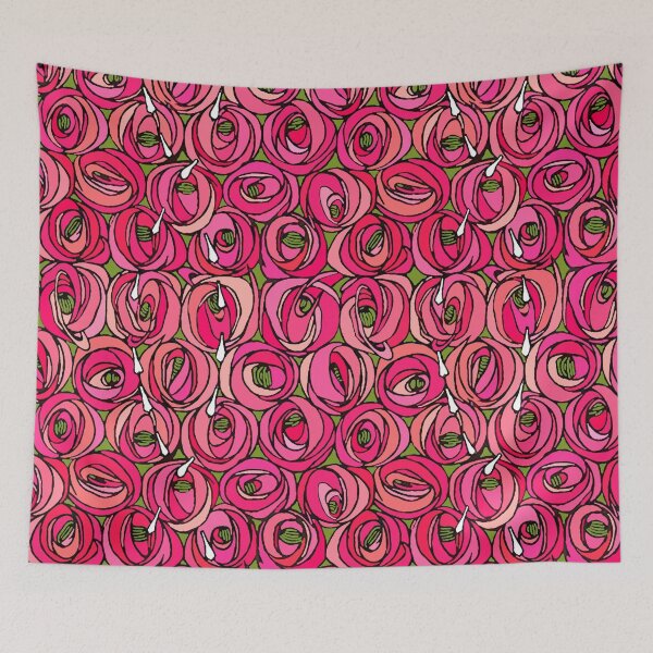 Item preview, Charles Rennie Mackintosh "Roses and teardrops" edited 1. designed and sold by Alexandra Dahl.
