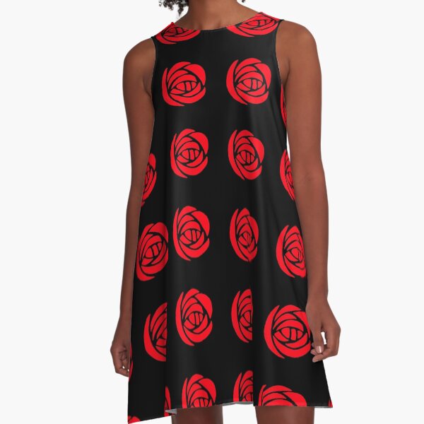 Charles Rennie Mackintosh Roses 14. A-Line Dress