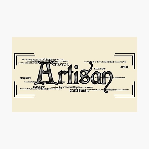 Aperçu de l'œuvre Artisan - noir créée et vendue par SquareDog.