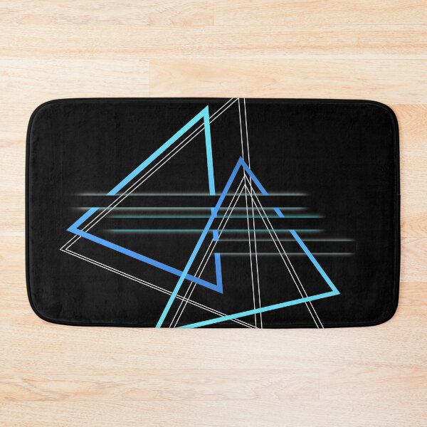 Item preview, Geometric triangle minimalist blue black designed and sold by Carolina Salazar.