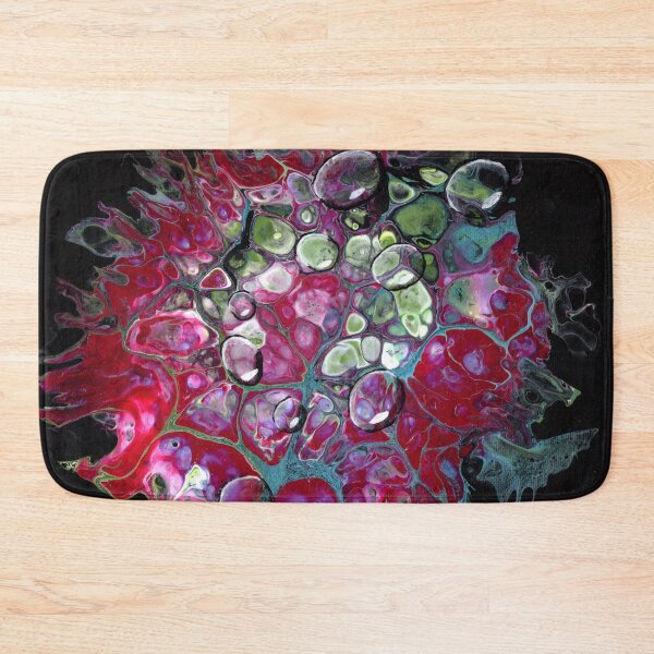 Item preview, "Amoeba with Bubbles" Enhanced Fluid Art Painting designed and sold by peonypours.