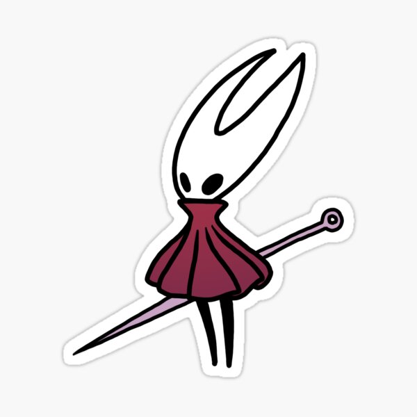 Hollow Knight and Hornet on Bench Teal Sticker for Sale by WoodworkedSmile