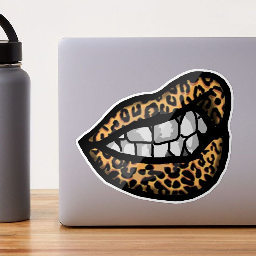 Leopard Tooth Sticker, Tooth Laptop Sticker, Water Bottle Sticker, Che –  Big T Ranch Colorado