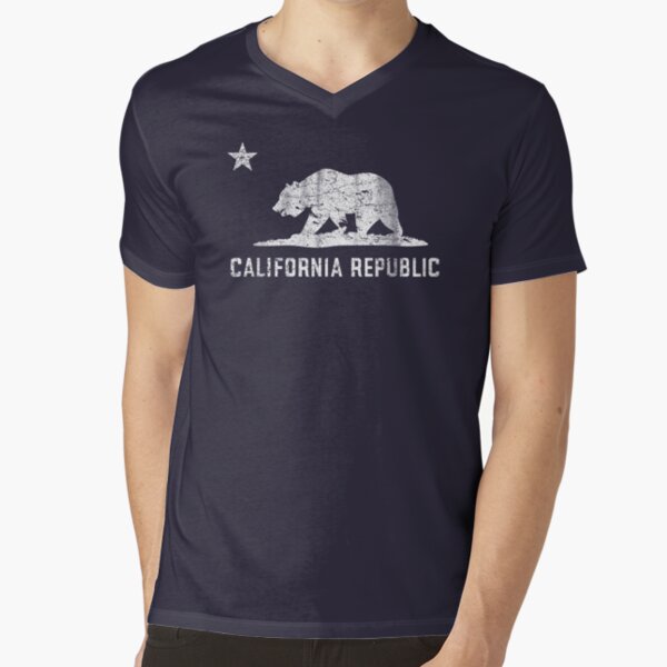 VIntage California Republic V-Neck T-Shirt