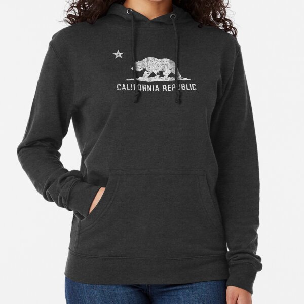 VIntage California Republic Sudadera ligera con capucha