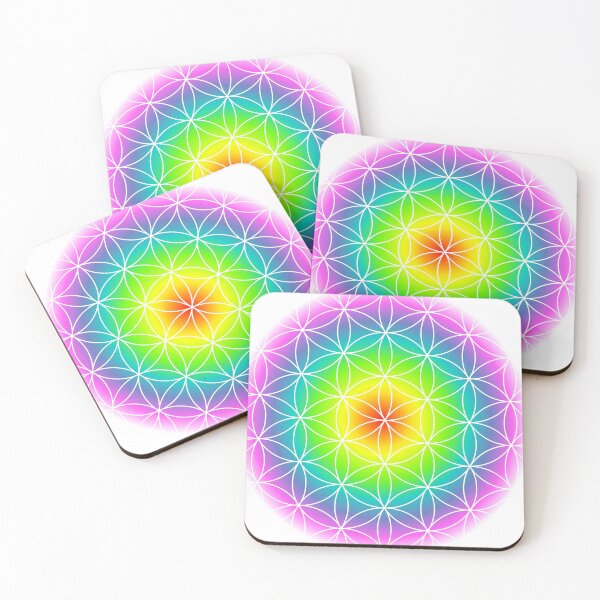 Item preview, The Flower of Life Rainbow, sacred geometry  designed and sold by Mandala108.