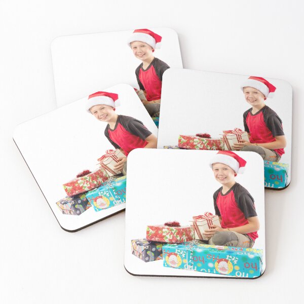 Item preview, Pre-teen boy with christmas gifts designed and sold by Ben Gingell.