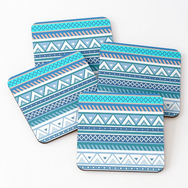 Item preview, Blue Aztec Style Pattern designed and sold by PerpetualDrift.
