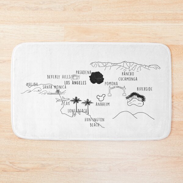 Item preview, LA Area Doodle Map  designed and sold by Hevding.