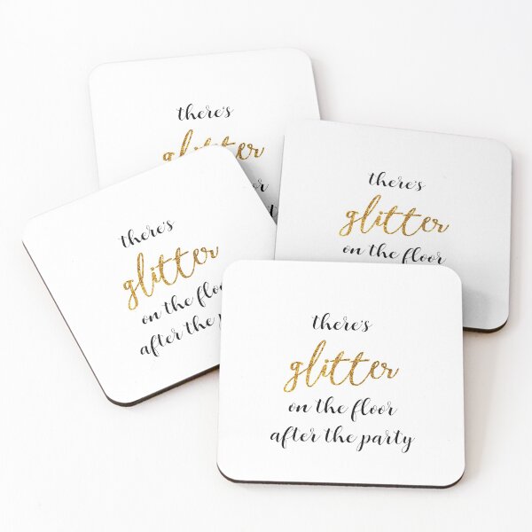 Item preview, there's glitter on the floor sticker designed and sold by emma-johnston.